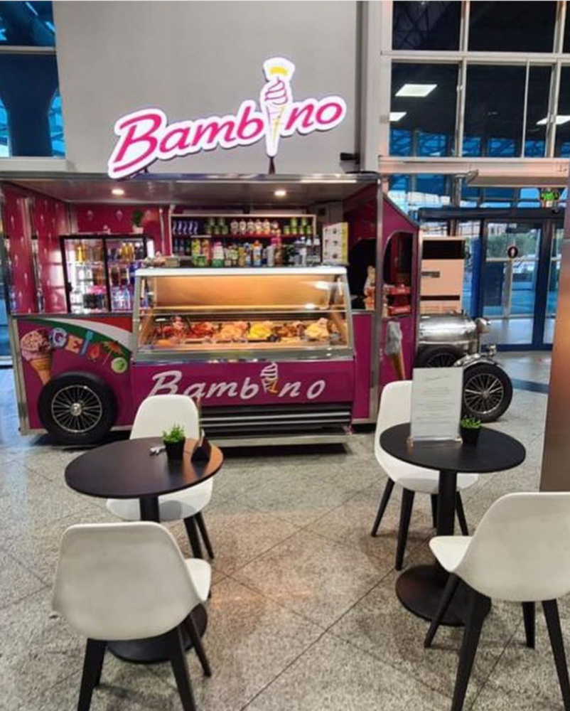 Кафе  Bambino в международном аэропорту г. Алматы