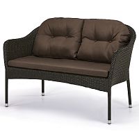 Плетеный диван из искусственного ротанга S54A-W53 Brown