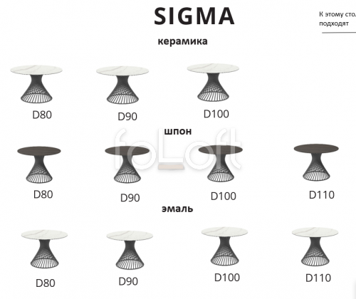 Стол Sigma керамика фото 3